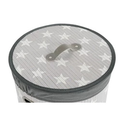 Szennyestartó szett csillagos 38x38x60 cm S/3