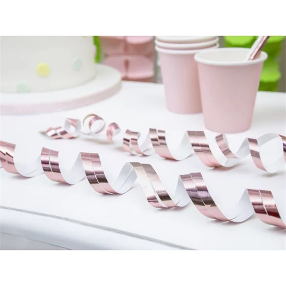 Szerpentin papír 3,8 m rosegold S/18