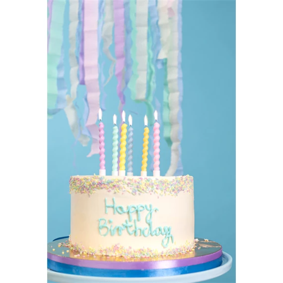 Szülinapi gyertya kunkor 8,5 cm mix S/6