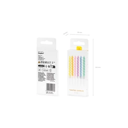 Szülinapi gyertya kunkor 8,5 cm mix S/6