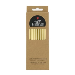 Szülinapi gyertya metál 10 cm S/24