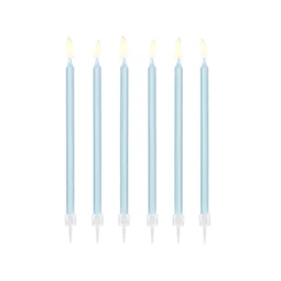 Szülinapi gyertya paraffin 14cm világoskék S/12