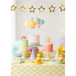 Szülinapi gyertya szivárvány 4,5 cm mix