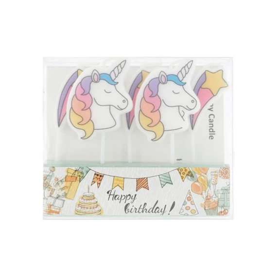 Szülinapi gyertya unikornis 5 cm S/4