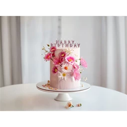 Szülinapi gyertyák boldog születésnapot 2,5 cm rózsaarany S/13