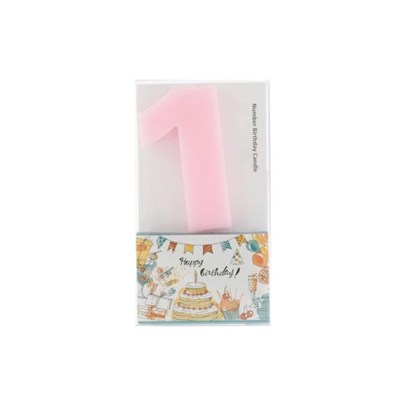 Szülinapi számgyertya 1-es 6 cm