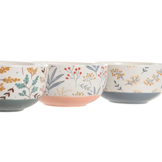 Tál virágos 13x13x7 cm 3 féle