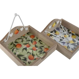 Tálaló 19x19x7,5 cm 2 féle