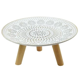 Tálca lábakkal, csipkemintás 35x17 cm