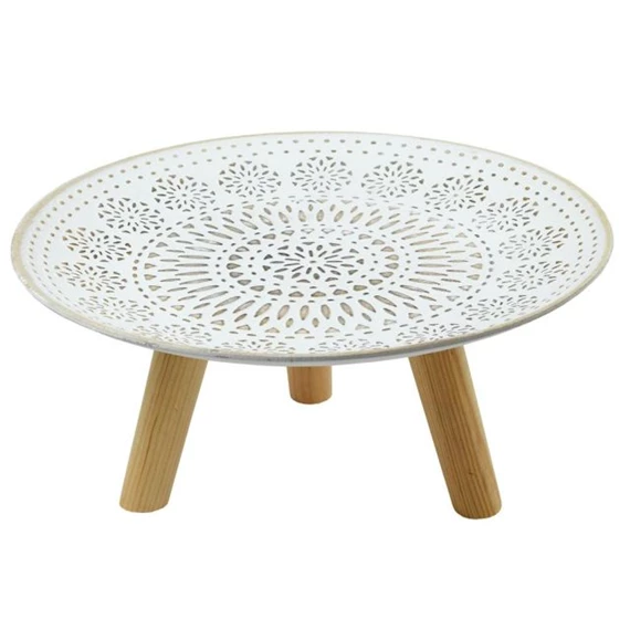 Tálca lábakkal, csipkemintás 35x17 cm