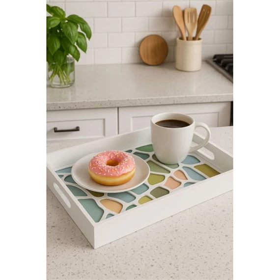 Tálca mozaikos 40x30x5 cm