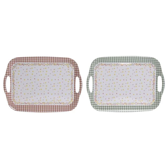 Tálca szögletes 36x26x2,2 cm 2 féle