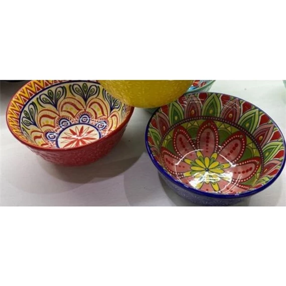 Tányér Mandala mintás 20,5x20,5x3 cm 2 féle