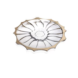 Tányér PLANTICA arany szegéllyel 20 cm