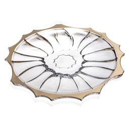 Tányér PLANTICA arany szegéllyel 35 cm