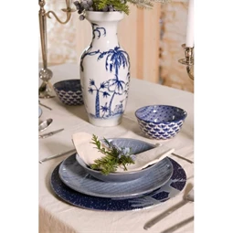 Tányér csíkos 20x20x2,5 cm