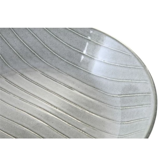 Tányér csíkos 20x20x4,5 cm 600 ml