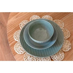 Tányér csíkos 27,5x27,5x3 cm