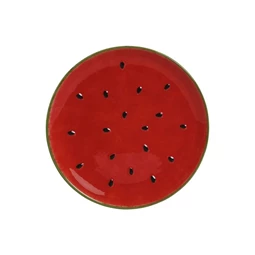 Tányér dinnye mintás 22x22x2,5 cm