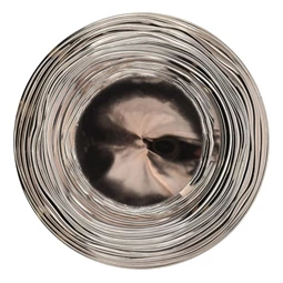 Plate with round patterned edge 33x33x2 cm 