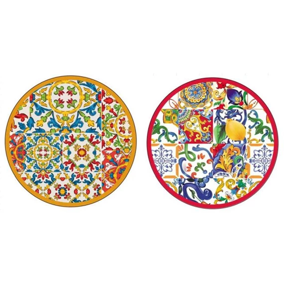 Tányér mintás 28x28x1 cm 2 féle
