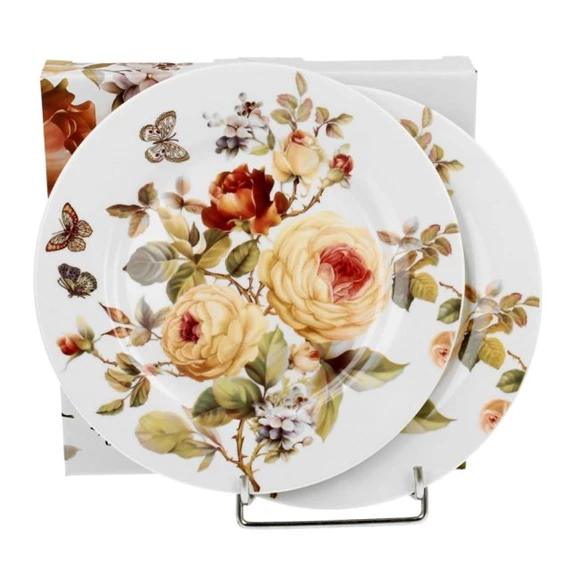 Tányér rózsa mintával S/2