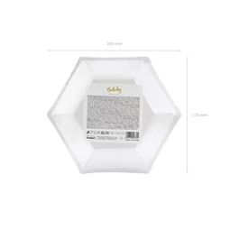 Papírtányér 60. születésnap arany 20 cm S/6