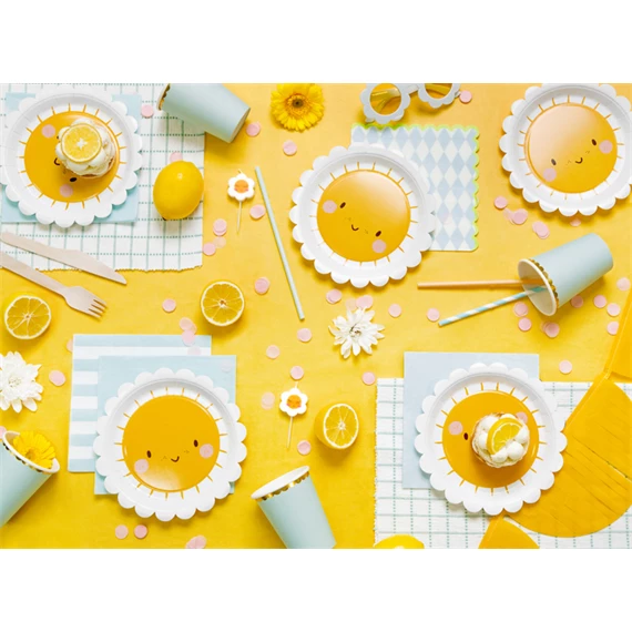 Papírtányér bálnák, mix, 18 cm S/6