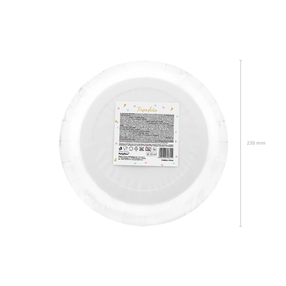 Papírtányér fiú vagy lány 23 cm S/6