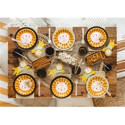 Papírtányér oroszlán, mix, 18 cm S/6