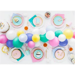 Papírtányér világoskék 18 cm S/6