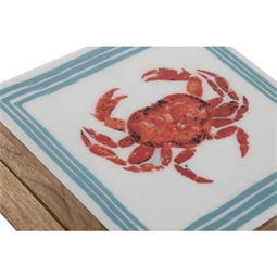 Tároló doboz szett szögletes 17,5x17,5x8 cm S/2