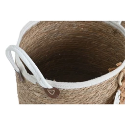 Tároló szett füllel 34x34x28 cm S/3