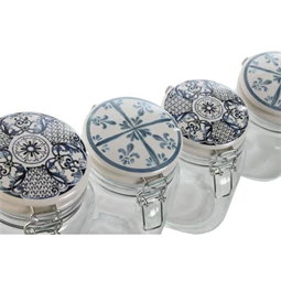 Tároló szett 11,4x11,4x27 cm S/4