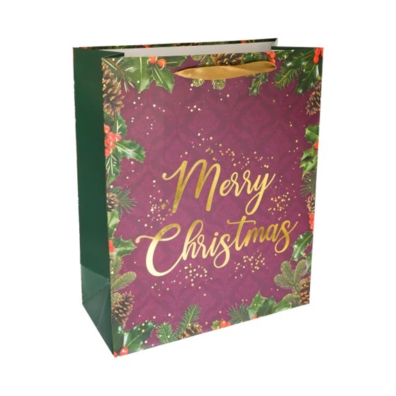 Tasak "Merry Christmas" felirattal 18x23x10 cm