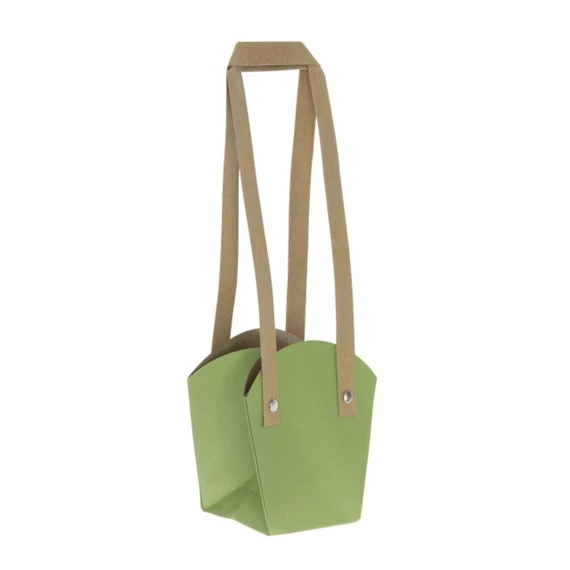 Tasak cserepes virághoz, füllel 13x9,5x15 cm