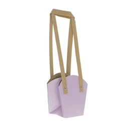 Tasak cserepes virághoz, füllel 16,5x11,5x18,5 cm