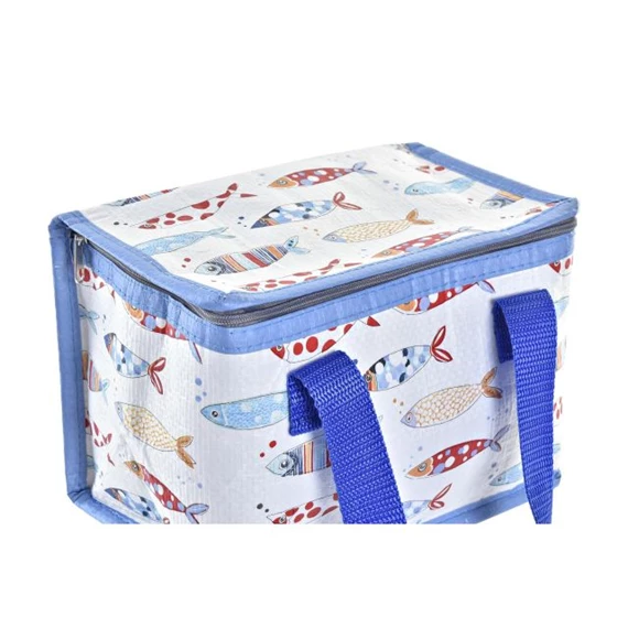 Táska hőtartó, tengeri mintás 21x14x13 cm 2 féle
