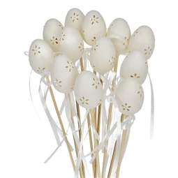 Tojás csipke mintával, betűzős 6 cm S/12