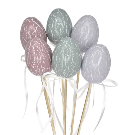 Tojás betűzős 6 cm S/6