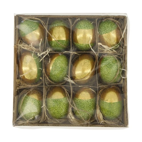 Tojás igazi, akasztós 19,2x19,2x5,1 cm S/12