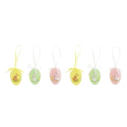 Tojás nyúllal, akasztós 5x3,5x35 cm S/12