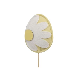 Tojás virággal, betűzős 11 cm S/6