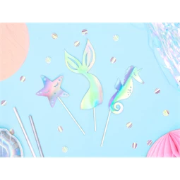 Tortadísz sellő irizáló 24,5 cm S/3