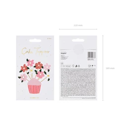 Tortadísz virágok, mix, 13-14,5 cm S/8