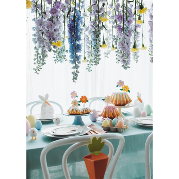 Tortadísz virágok, mix, 13 cm S/8