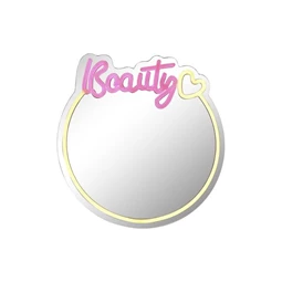 Tükör LED-es 40x2x40 cm