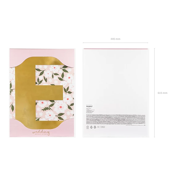 Tükör e betű arany 40x60 cm