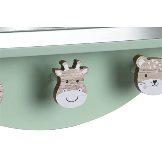 Tükör polccal, állatos, akasztós 35x9x35 cm 2 féle