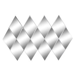 Tükör rombusz alakú, füstös 120x2x80 cm